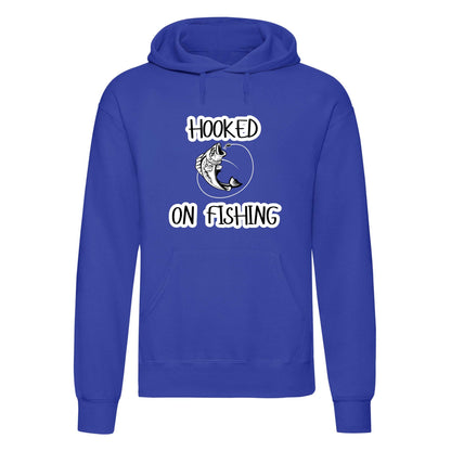 Hooked on Fishing Printed Hoodie-4