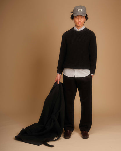 FISHERMAN KNIT 001 - Black