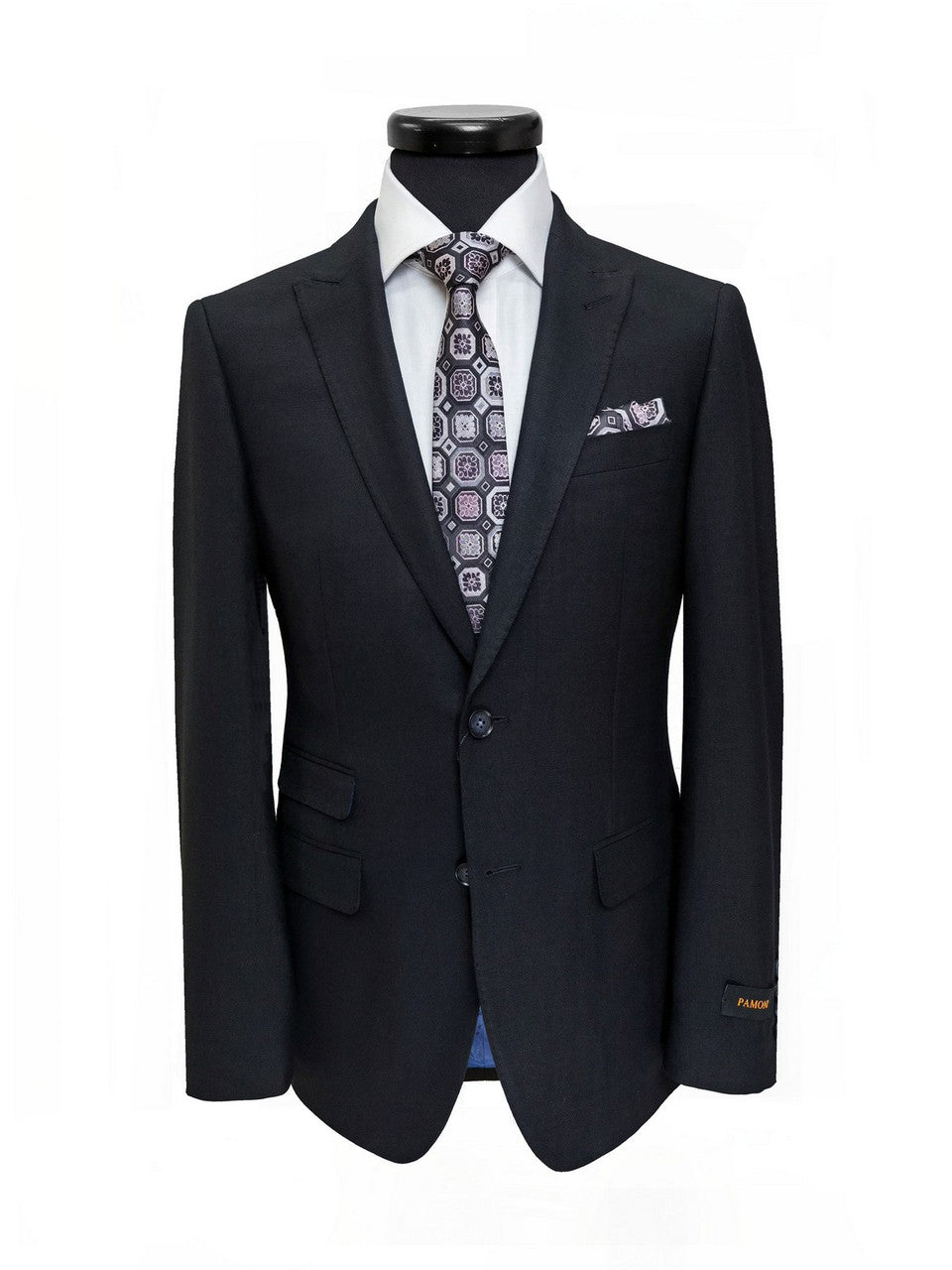 Black Two Button Slim Fit Suit