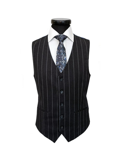 Charcoal Stripe 3-Piece Suit