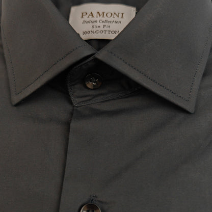Plain Black Slim Fit Shirt