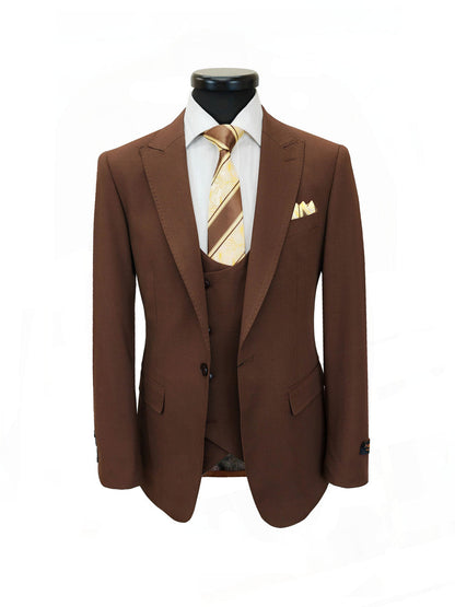 Dark Brown 3-Piece Suit