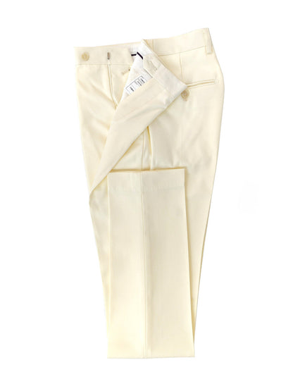 Ivory Double Breasted Suit with Gold Button