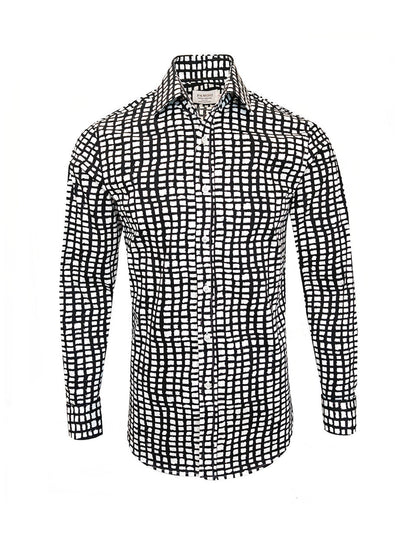 Black and White Checkered Shirt