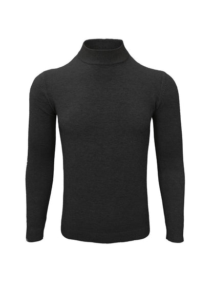 Black High Neck Slim Fit Jumper