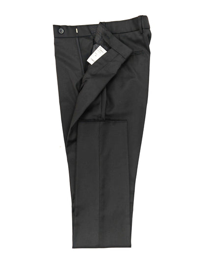 Men's Black Double-Breasted Slim Fit Suit