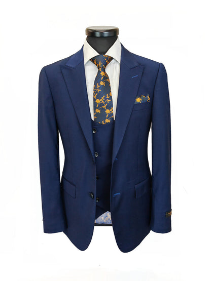 Men's 3-Piece Navy Slim Fit Suit