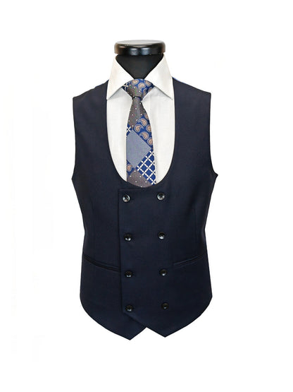 Men's 3-Piece Dark Navy Slim Fit Suit