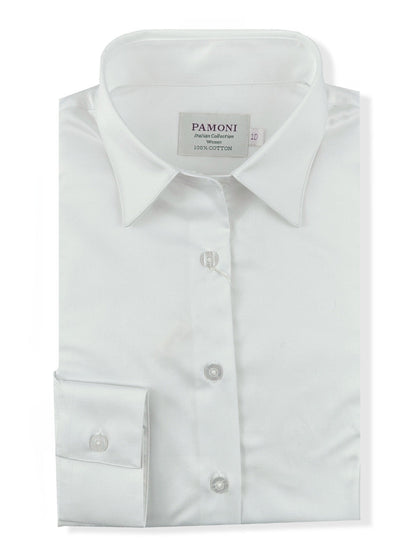 Women's Classic White Fitted Shirt