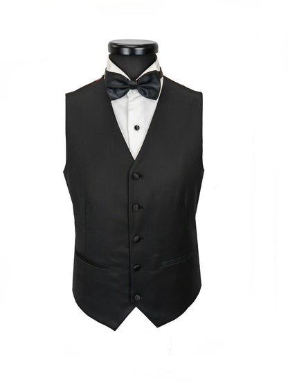 Classic Black 3-Piece Tuxedo – Satin Peak Lapel