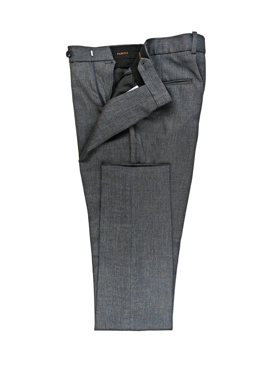 Grey Double-Breasted Slim Fit Suit