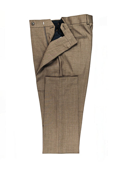 Men’s Slim Fit 3-Piece Wool-Blend Suit – Light Brown