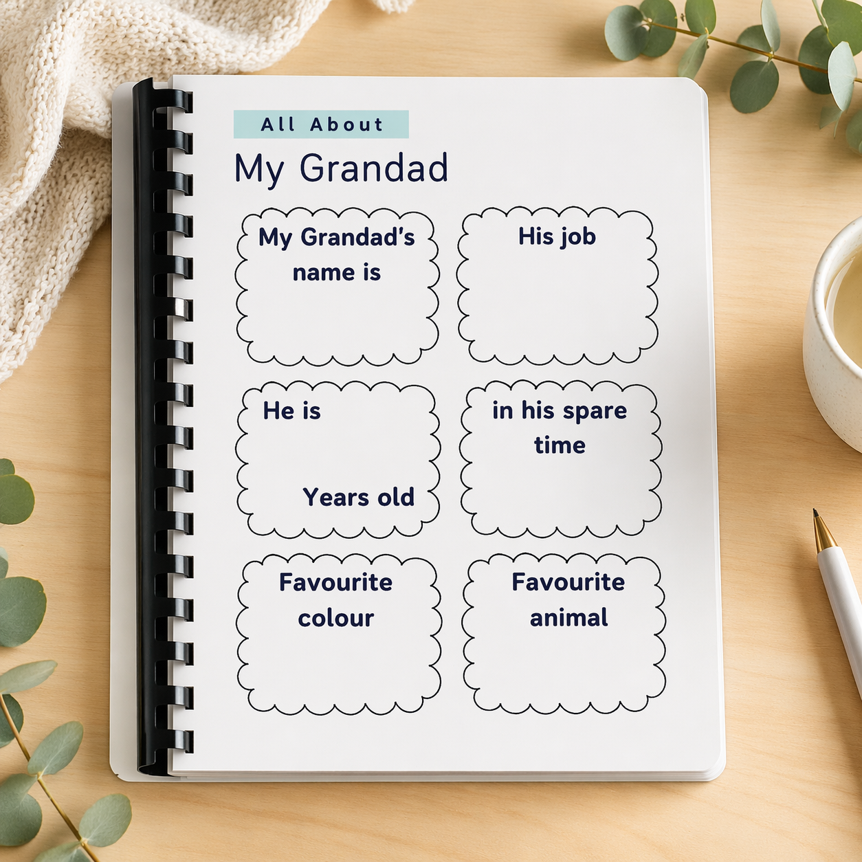 All About My Grandad – Memory & Activity Book