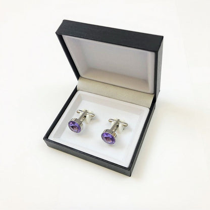Round Gemstone Cufflinks