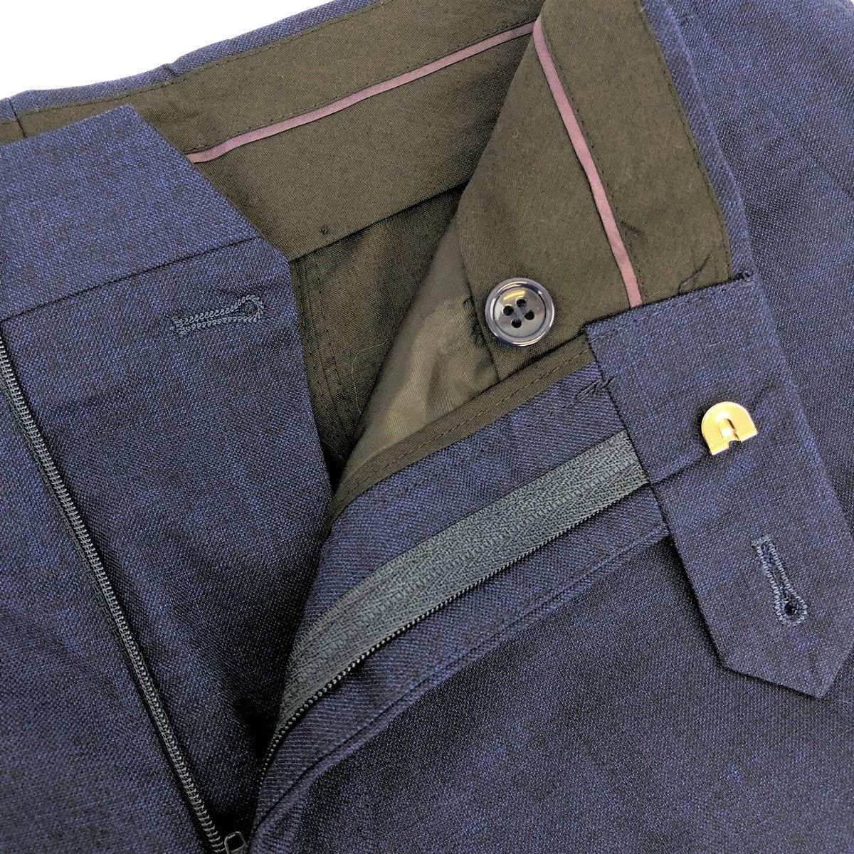 Blue Slim Fit Trousers