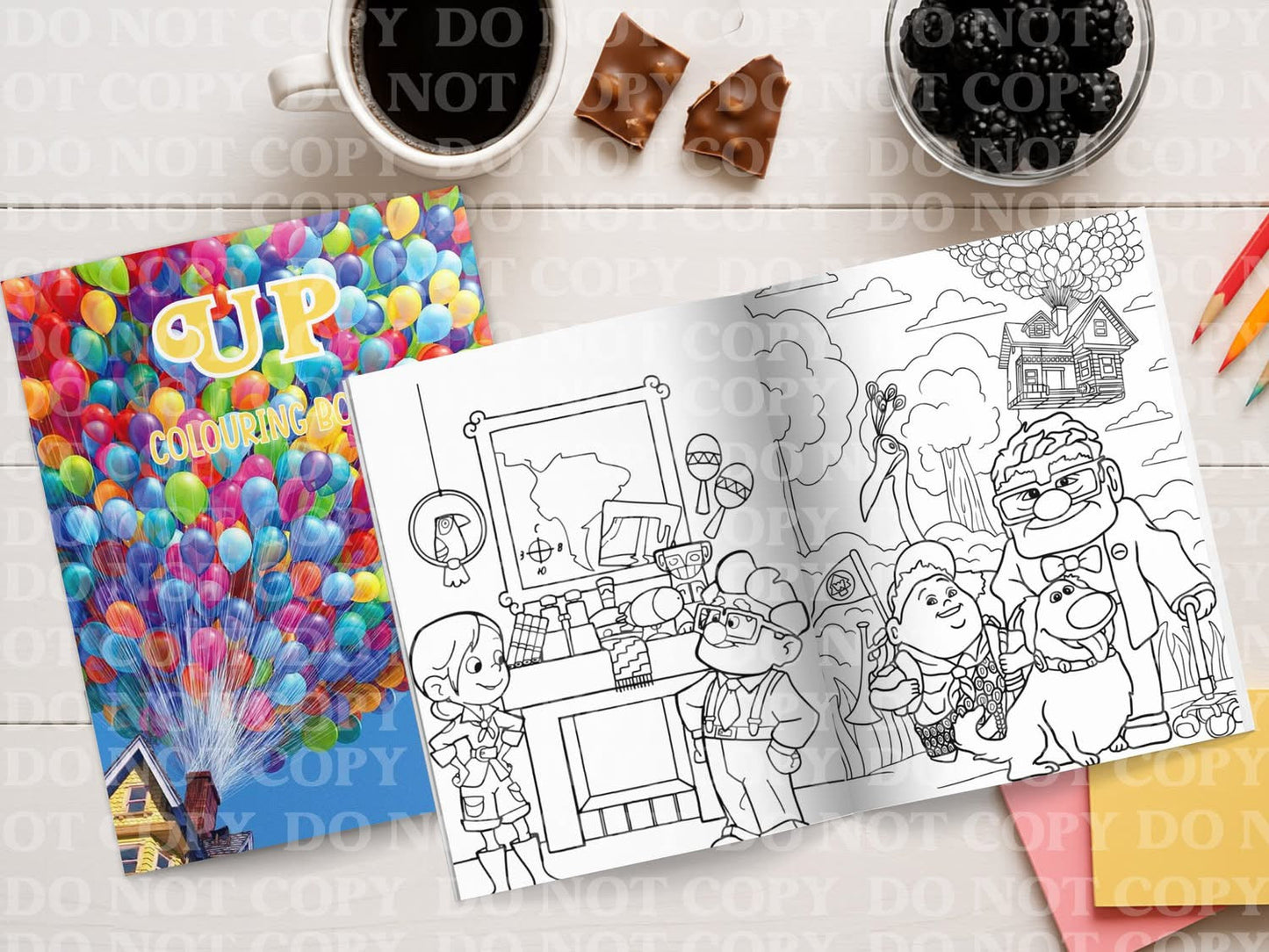 Up colouring book