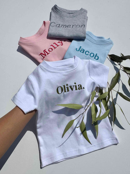 White Premium Crewneck Personalised T-shirt