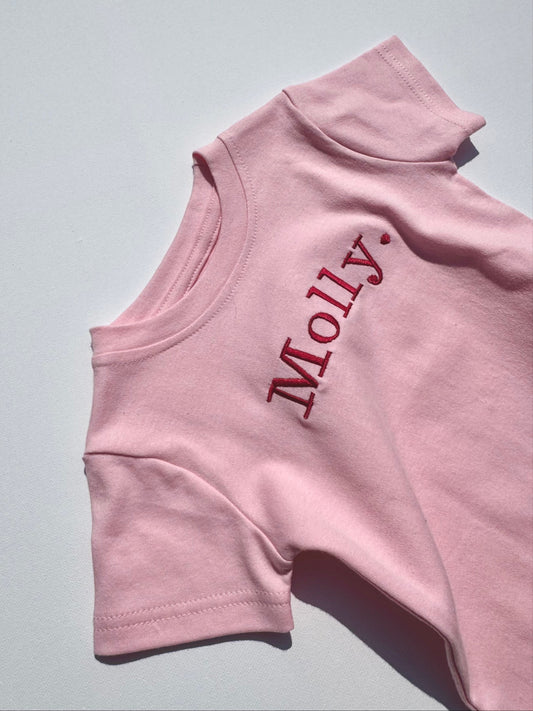 Ballet Pink Premium Crewneck Personalised T-shirt