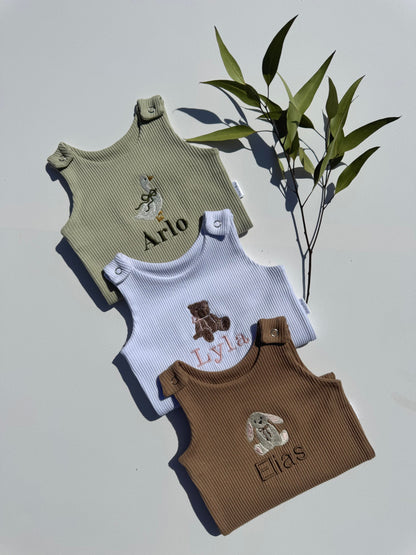 Safari Theme Personalised Dungarees
