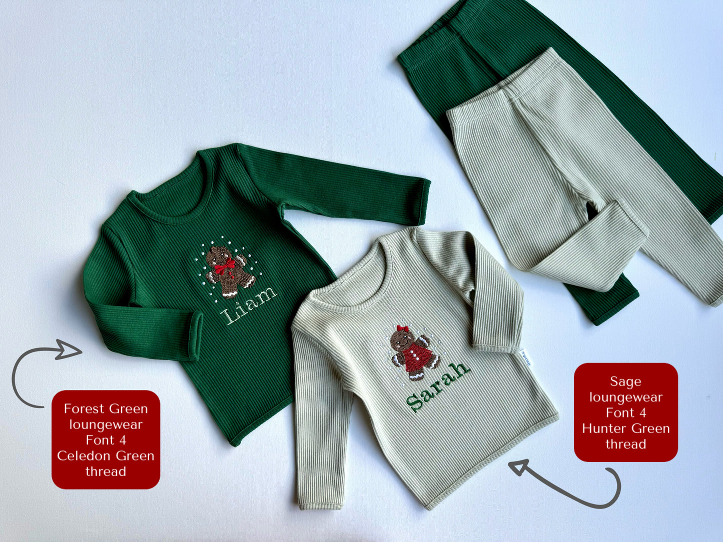 Christmas Gingerbread Man Lounge Set 2