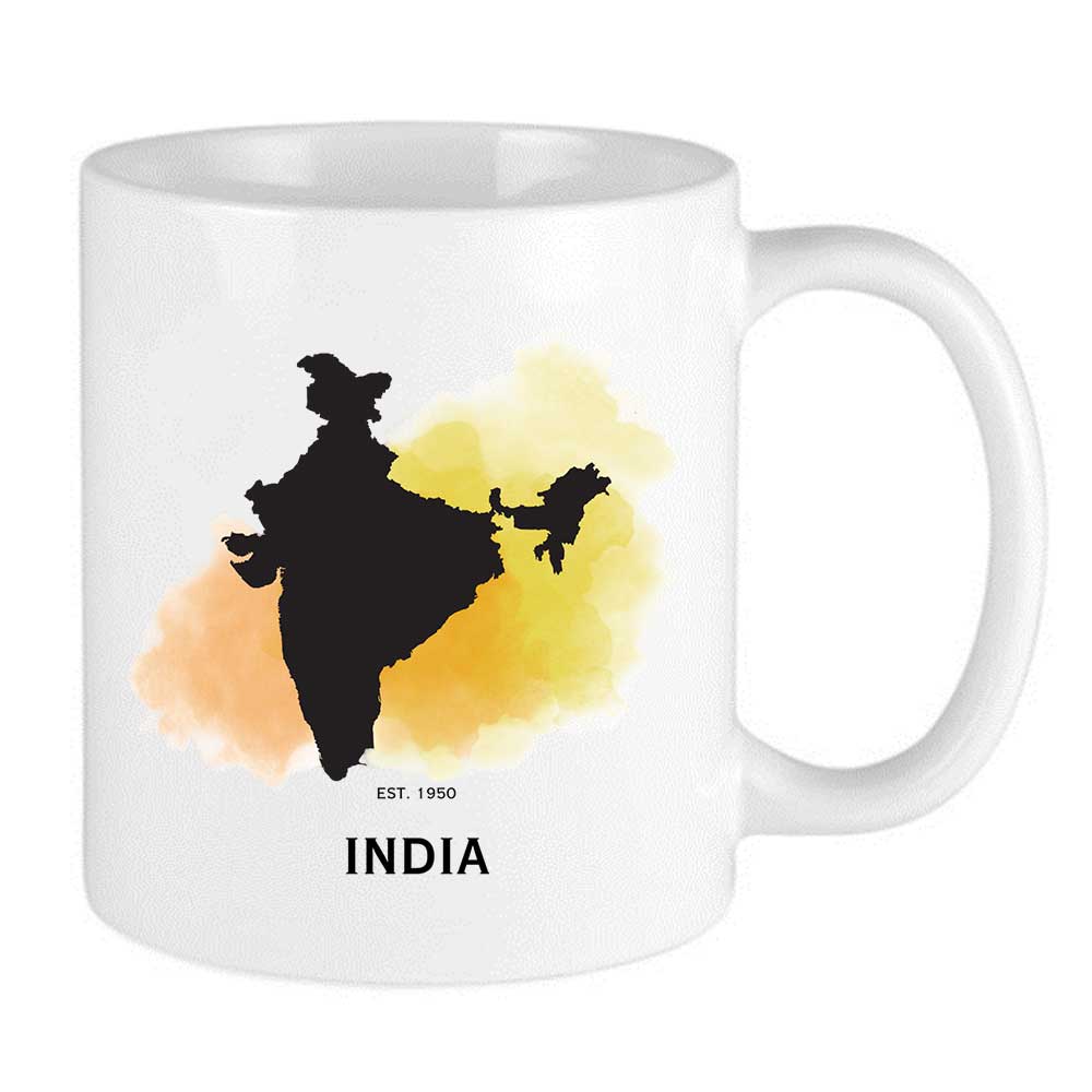 Map Of India Est. 1950 Mug