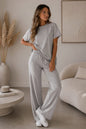 Side Cinched Flared Trouser Set