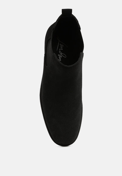 Joham Mens Faux Leather Chelsea Boots