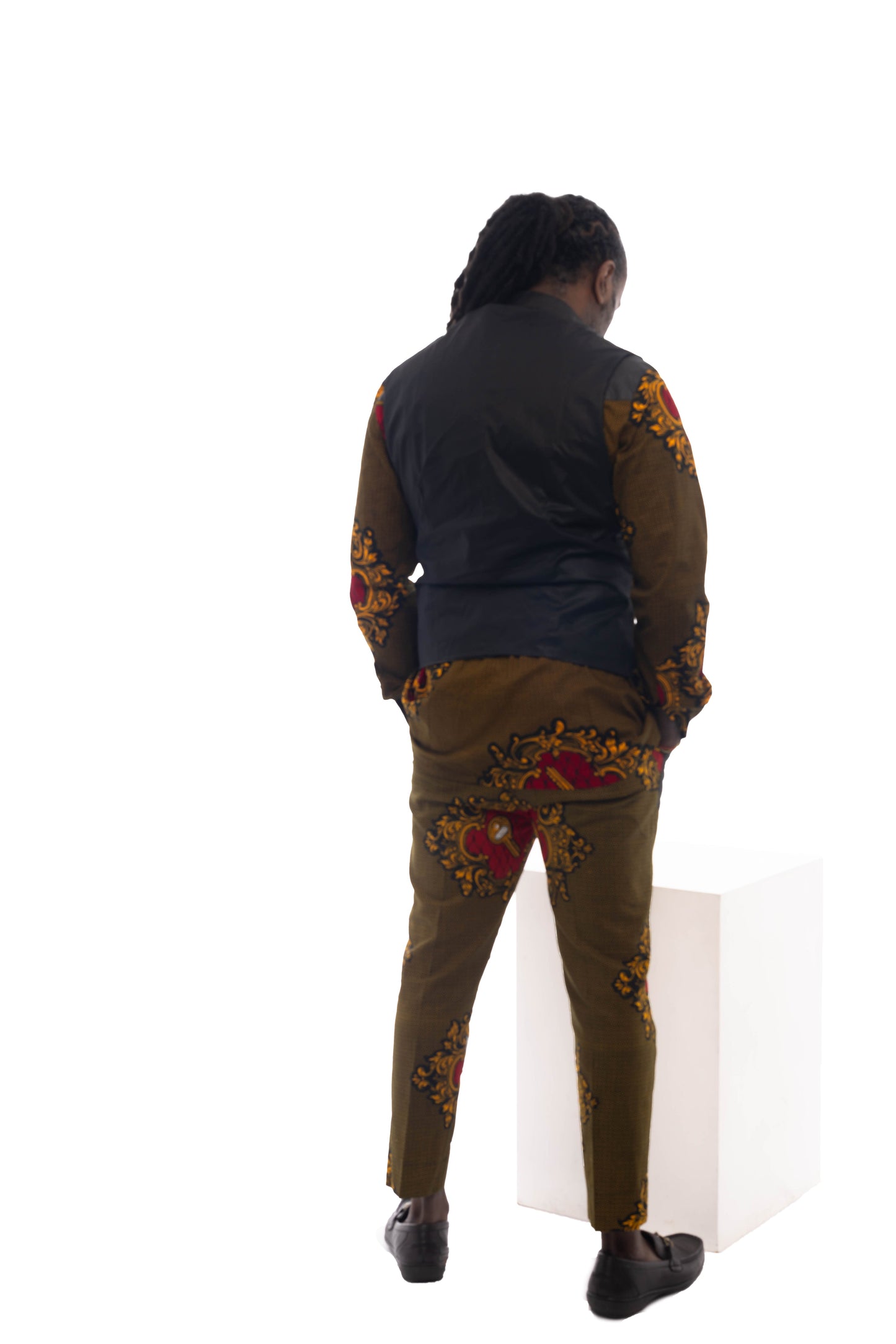 African Fashion Ankara Print Ayo waistcoat