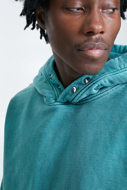 WASHED BLANK HOODIE GREEN