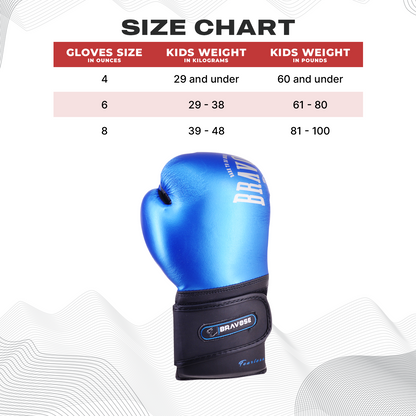 Fearless Blue Junior Gloves-4