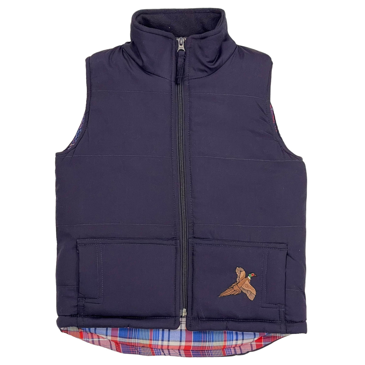 Unisex Kids Embroidered Tractor Pony Pheasant Padded Gilet