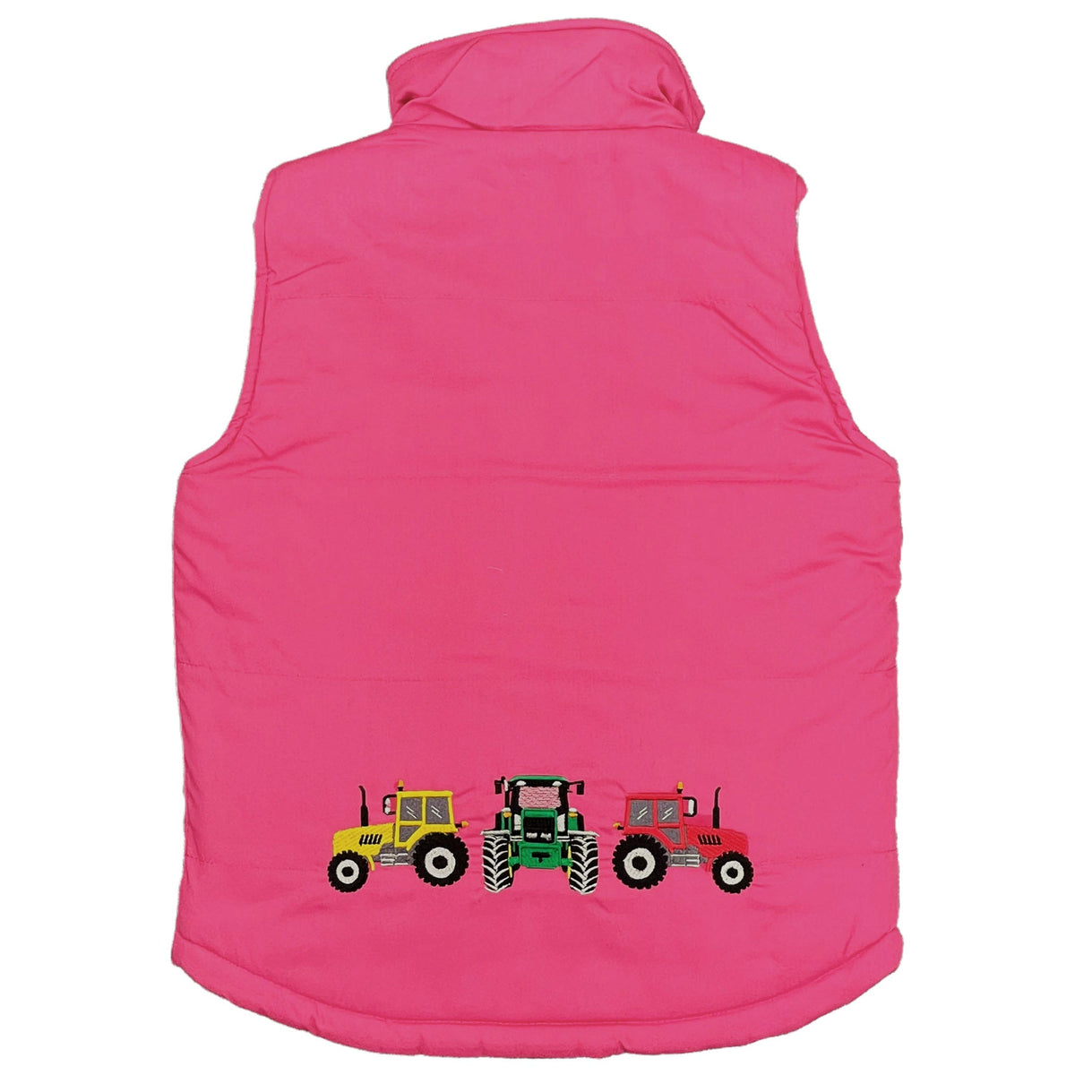 Unisex Kids Embroidered Tractor Pony Pheasant Padded Gilet