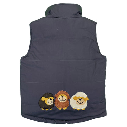 Unisex Kids Embroidered Tractor Pony Pheasant Padded Gilet