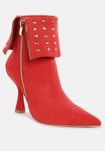 Kolara Studded Foldover Boots-2