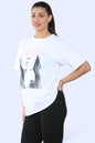 Ladies Printed Short Sleeve T-Shirt Top