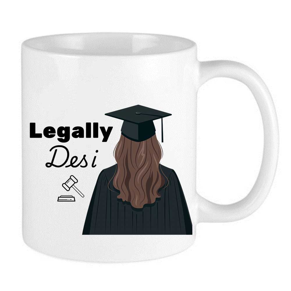 Legally Desi Law Graduation Mug