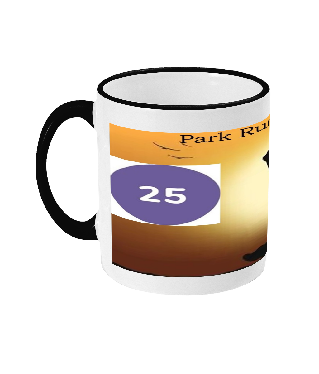 Park Run 25 Runner Mug Celebration