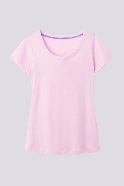 Scoop Neck Cotton Modal T-Shirt