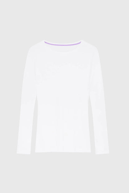 Long Sleeve Crew Neck Cotton Modal T-shirt