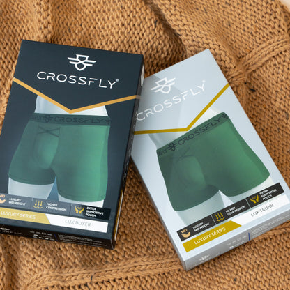 Lux Men's 7" Boxers - Olive/Black