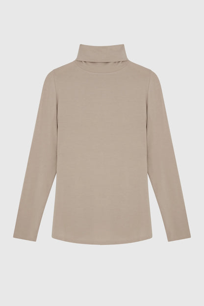 Roll Neck Micro Modal Top