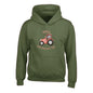 Kids "GIRLS LIKE TRACTORS TOO" Printed Hoodie