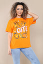 Ladies Cute Printed Short Sleeves T Shirt Top