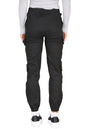 Cargo Pockets Pants Women High Waist Cropped Slim Fit Trouser