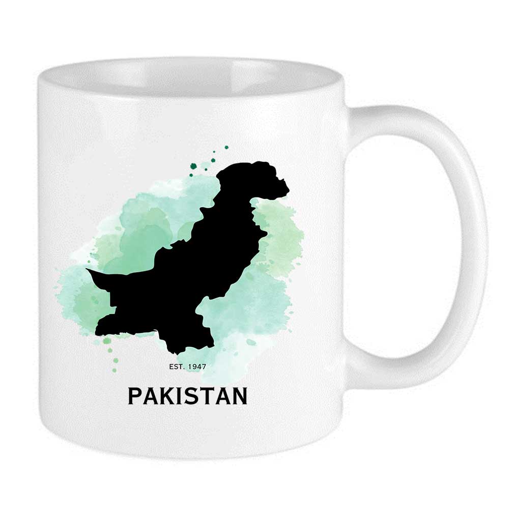 Map Of Pakistan Est. 1947 Mug