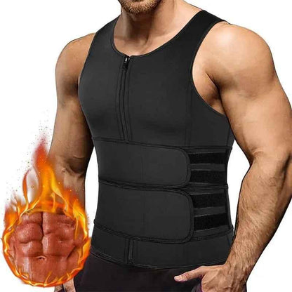 Men Waist Trainer Tank Tops Shapewear Slimming Body Shaper Compression Shirt Underwear