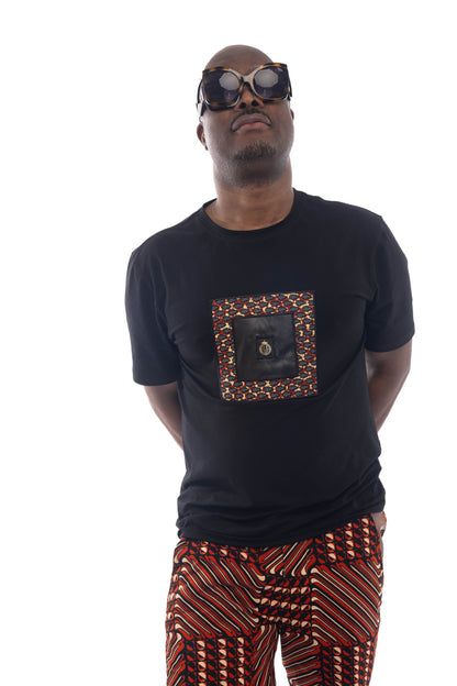 African Print Monogram T Shirt