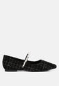 Mowie Tweed Mary Jane Ballet Flats