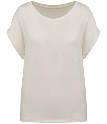 Organic Loose Fit Roll Sleeve T-shirt: Womens