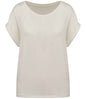 Organic Loose Fit Roll Sleeve T-shirt: Womens